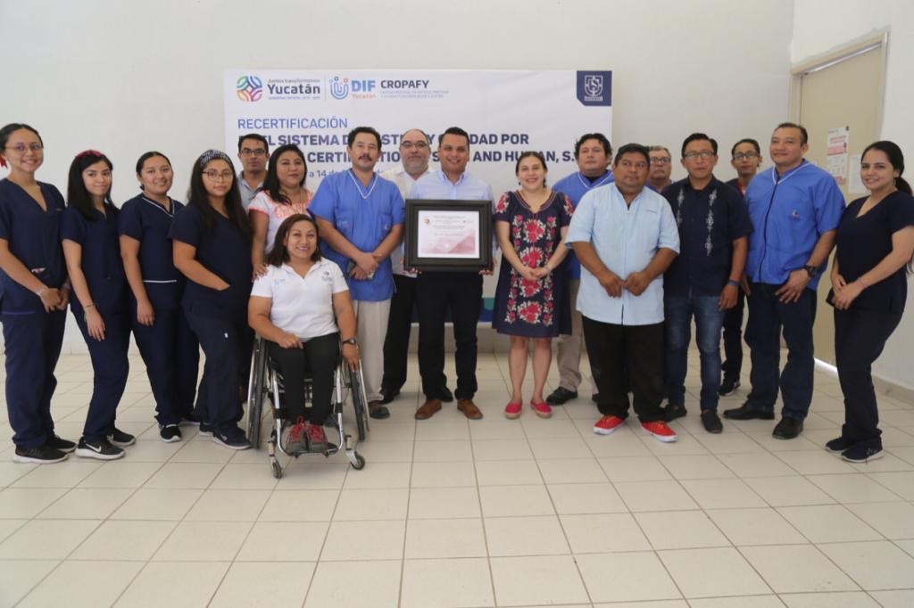 Reconocen excelencia de los servicios del Centro Regional de Órtesis, Prótesis y Ayudas Funcionales