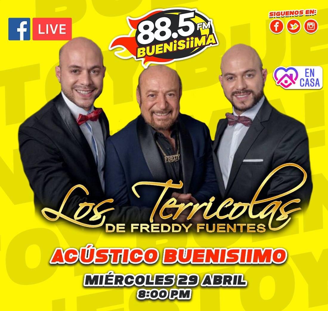 Este miércoles a las 8 de la noche en vivo los “Terrícolas de Freddy Fuentes”