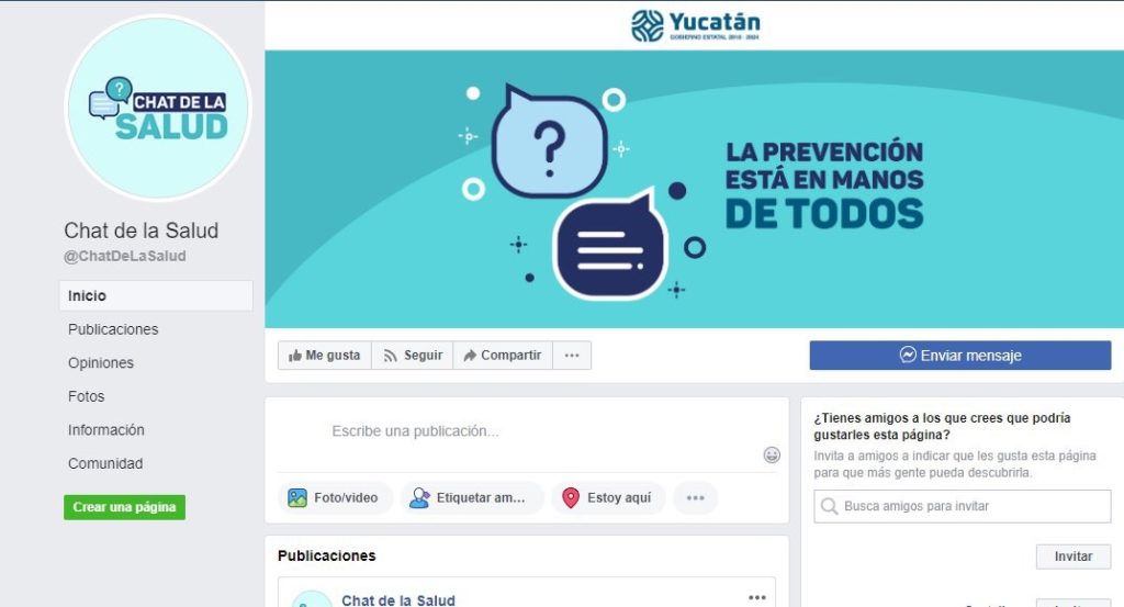 Lanza el Gobierno del Estado un chat vía Facebook para el diagnóstico de personas que presenten síntomas de Coronavirus