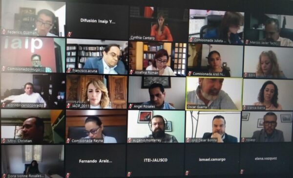Se reúnen coordinadores del Sistema Nacional de Transparencia para proponer acciones ante la contingencia