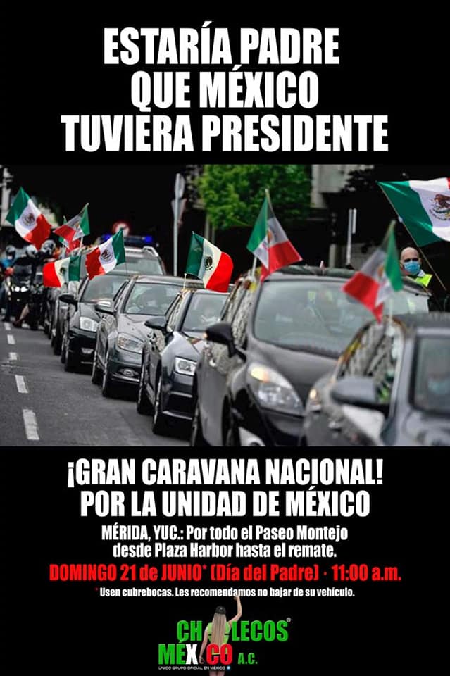 Chalecos México A.C. convoca a caravana contra las políticas de AMLO