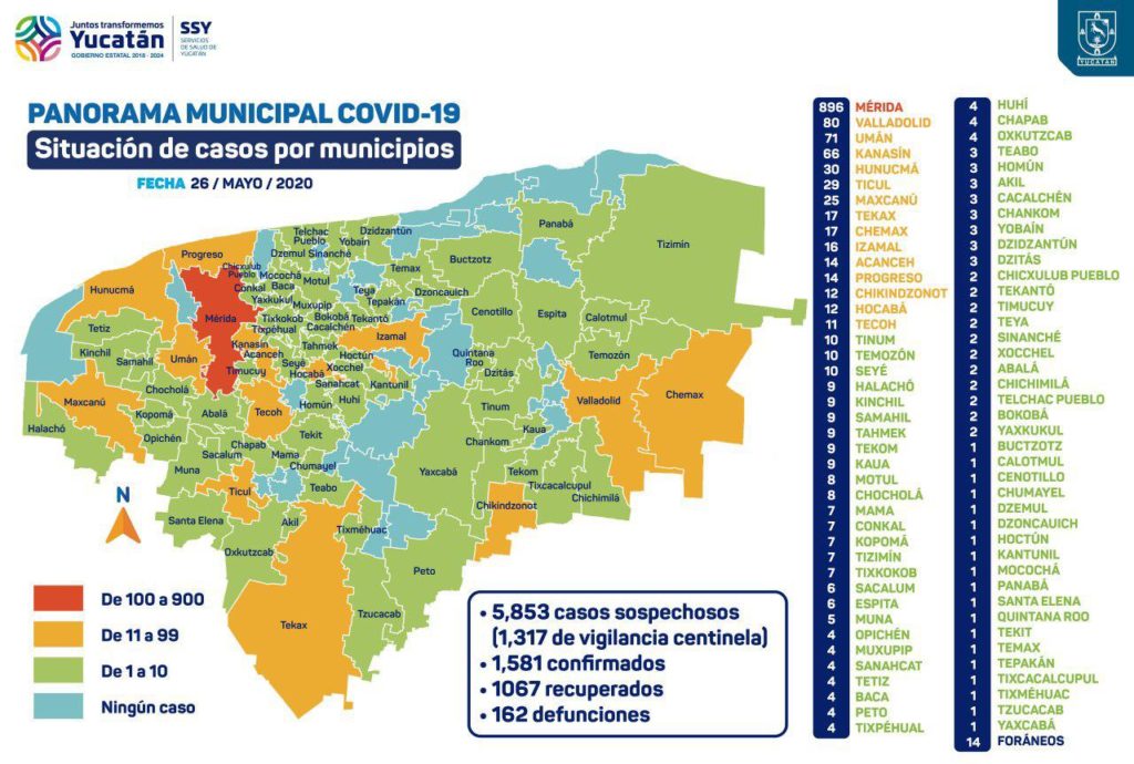 Los decesos por COVID-19 suman 162