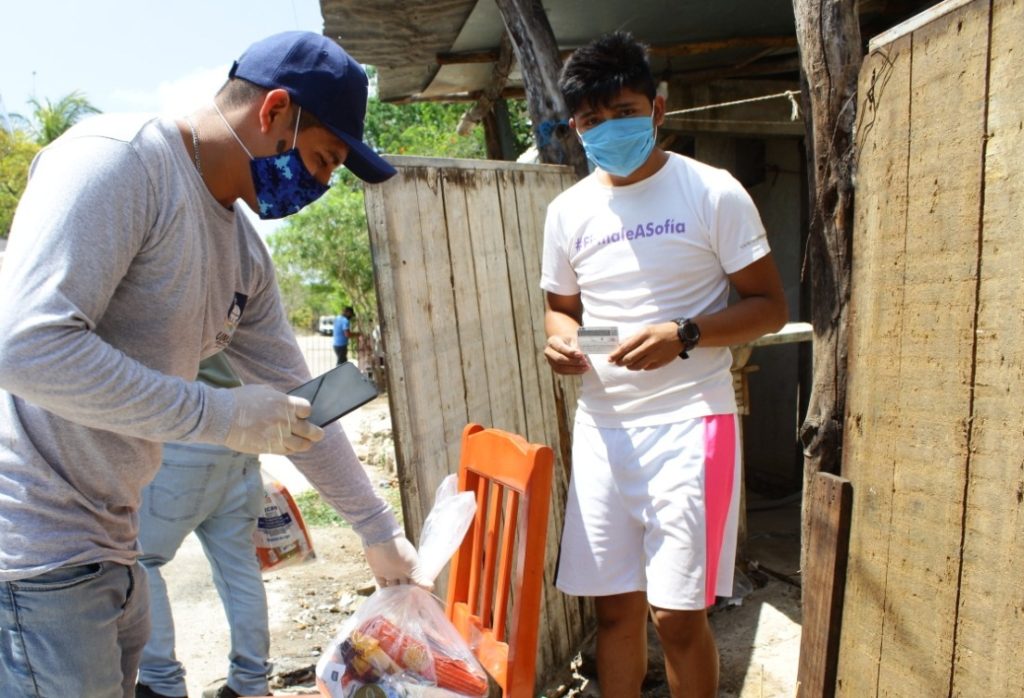 Las familias umanenses reciben por segunda ocasión los apoyos alimentarios del Gobierno de Estado