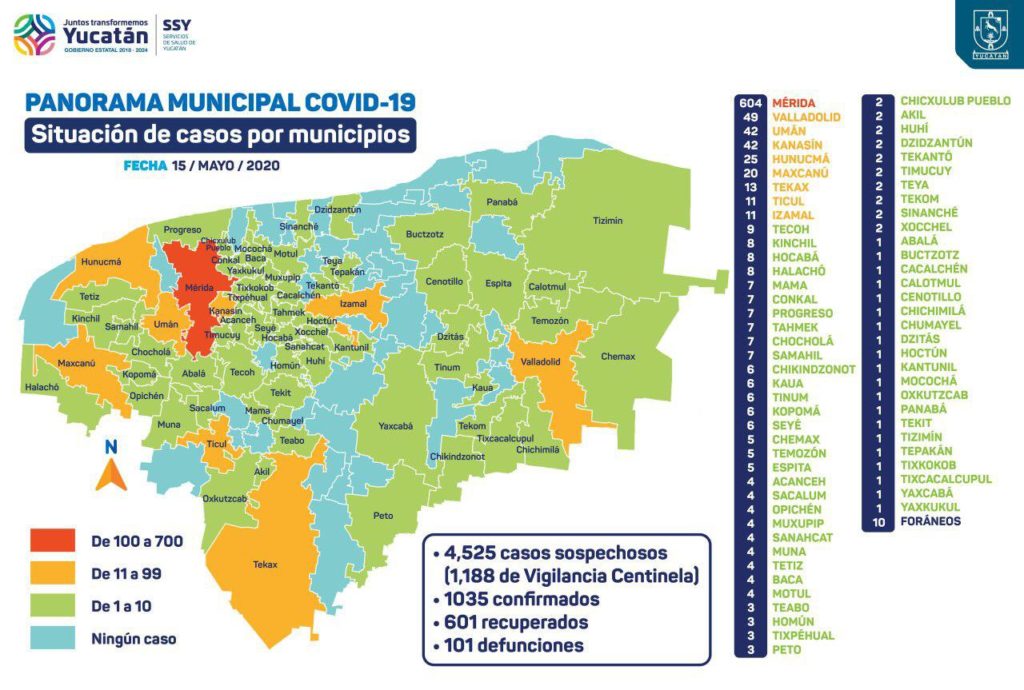 Yucatán supera las 100 muertes por COVID-19
