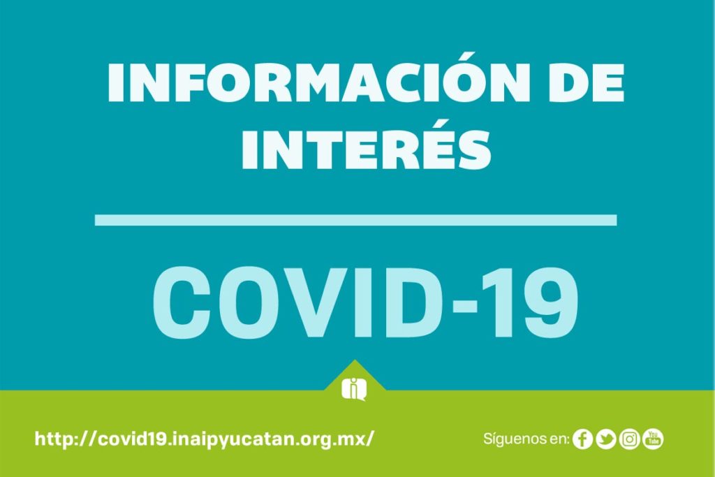 Lanza Inaip Yucatán micrositio de transparencia, relacionada al COVID-19
