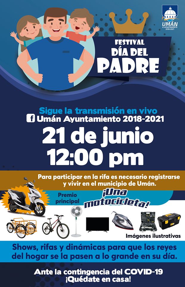 El Ayuntamiento de Umán festejará en grande a los papás del municipio