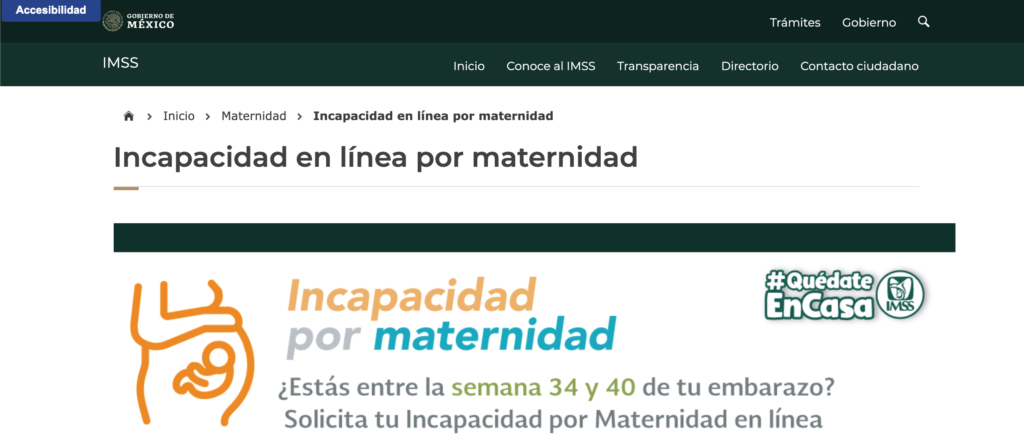 Proporciona IMSS opción de tramitar incapacidad por maternidad en línea