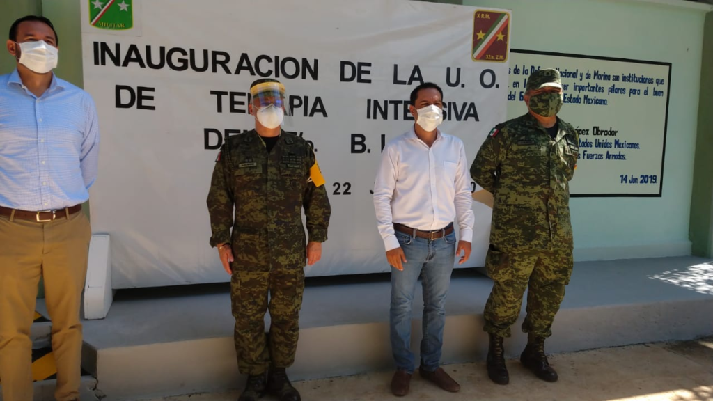 Inauguran Unidad Operativa de Terapia Intensiva COVID-19 del 7/o. Batallón de Ingenieros de Combate