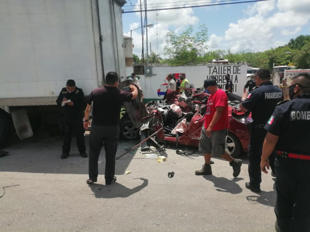 Queda prensado en Plan de Ayala Sur