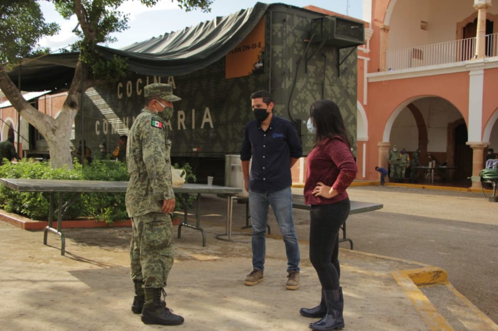 El centro de acopio que instaló el Ayuntamiento de Tekax continúa recepcionado las aportaciones y donativos de los ciudadanos