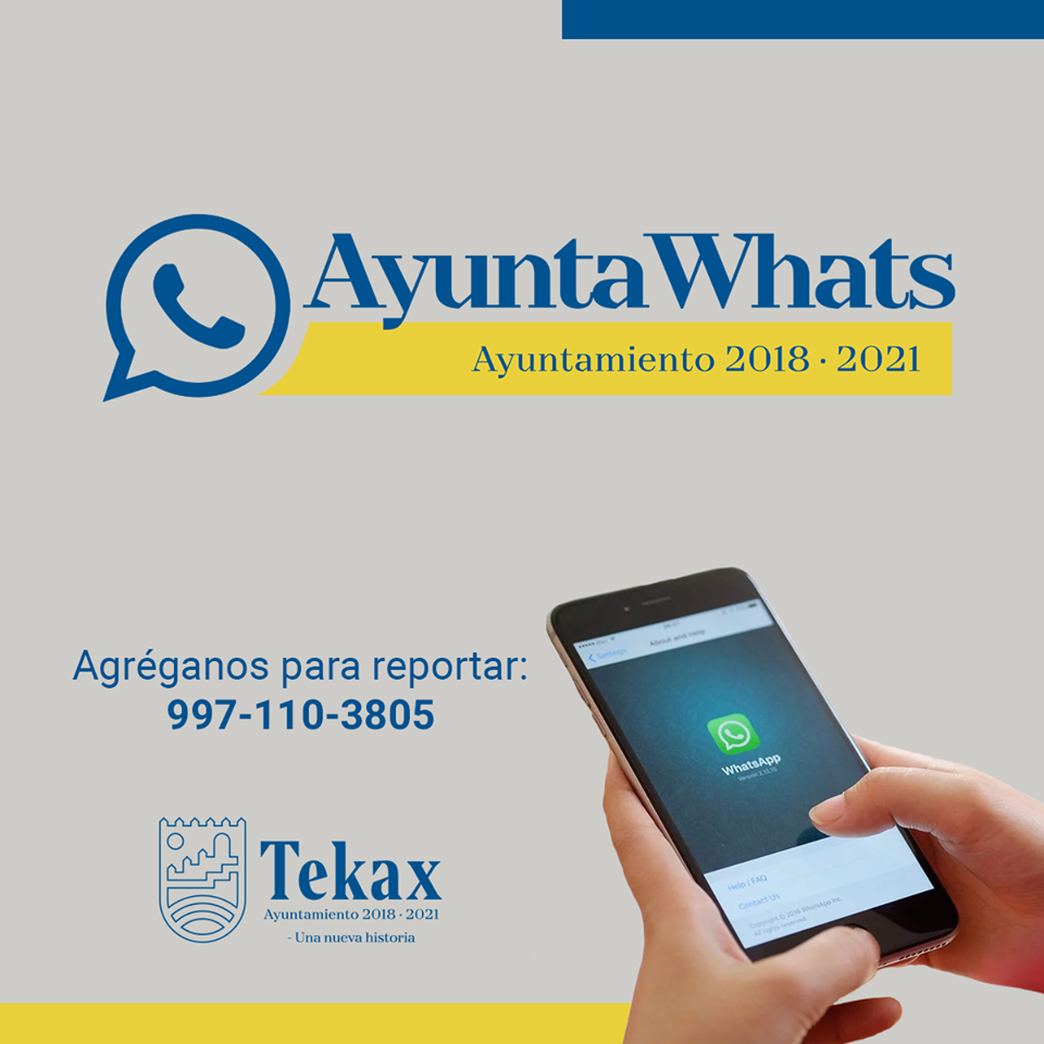 El Ayuntamiento de Tekax lanzó una iniciativa denominado "AyuntaWhat's"