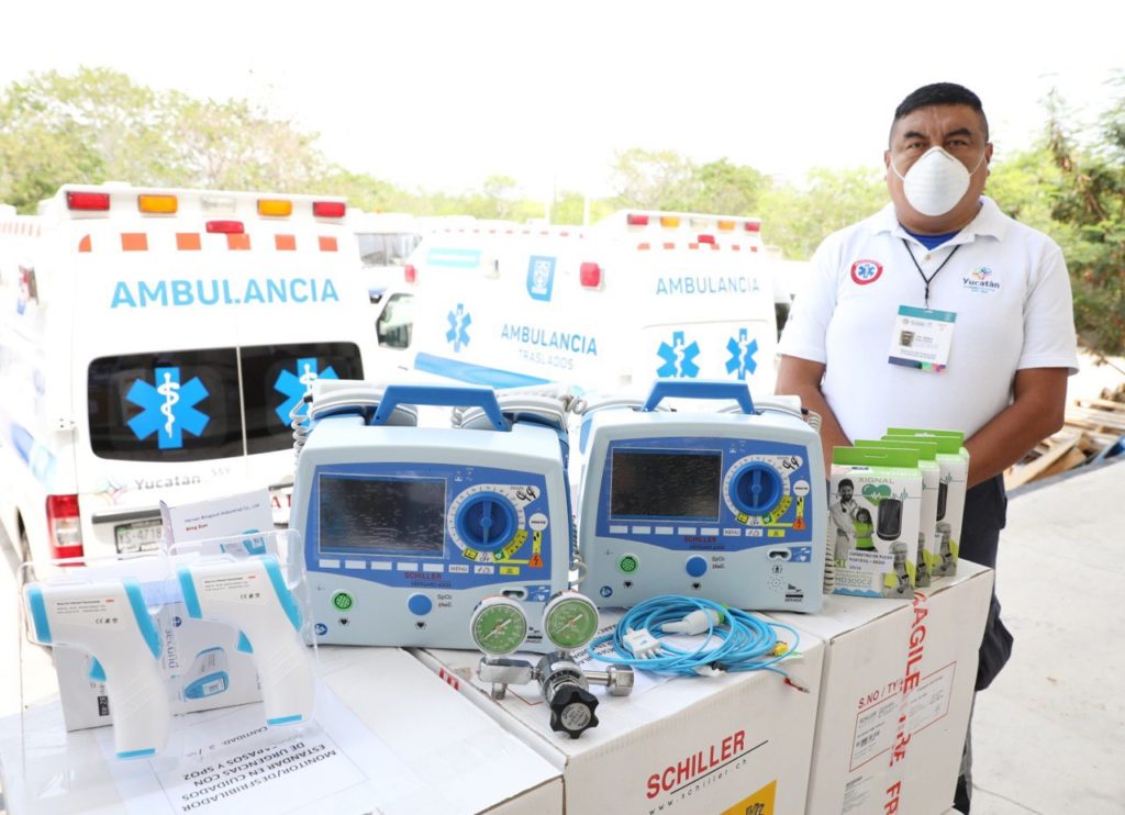 El Gobierno del Estado continúa equipando las ambulancias con equipos e instrumentos de alta tecnología