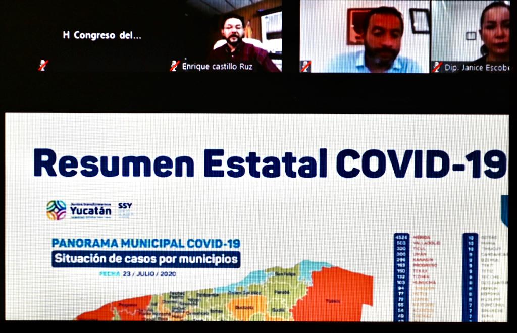 Comparece Secretario de Salud para exponer panorama de la pandemia de Covid-19 en Yucatán