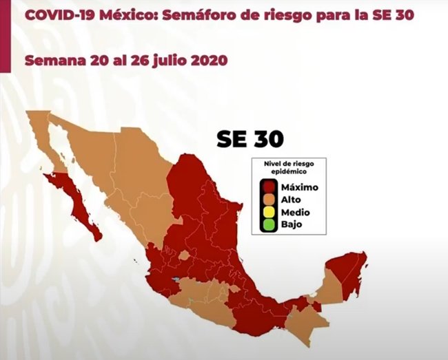 La federación regresó a Yucatán al semáforo rojo