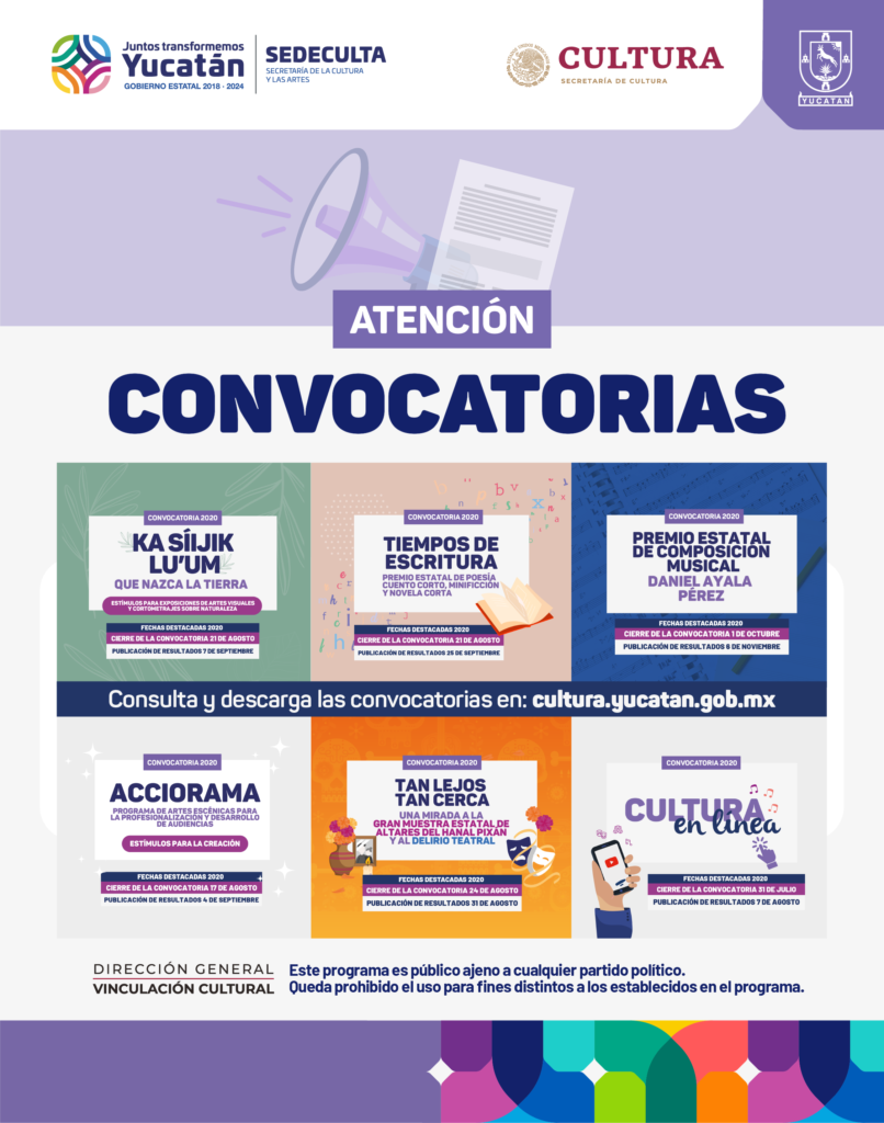 Sedeculta abre seis convocatorias para impulsar la creación y difusión de arte y cultura