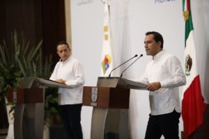 Gobernadores de Yucatán y Quintana Roo solicitan reforzar el FONDEN
