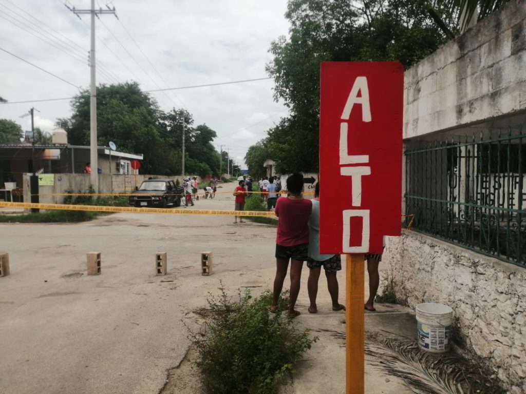 Luego de muerte de joven pizzero, vecinos colocan las señales viales