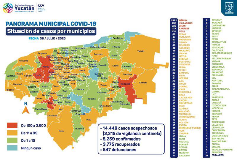 Yucatán acumula 321 hospitalizados por COVID-19