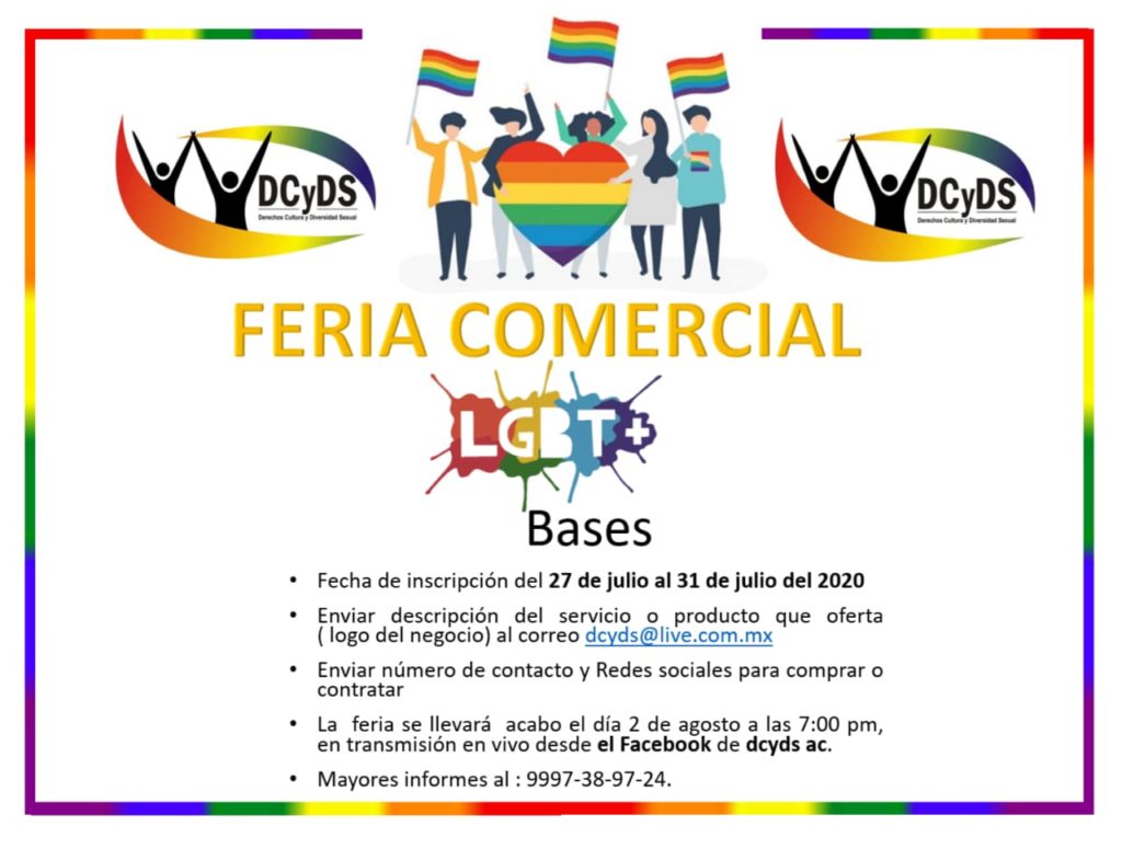 Invitan a la primera feria comercial LGBT+