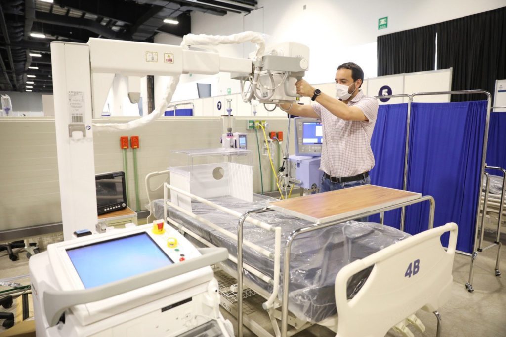 Próximo lunes entrará en funcionamiento el hospital temporal del Centro de Convenciones y Exposiciones Yucatán Siglo XXI en apoyo de hospitales federales y estatales