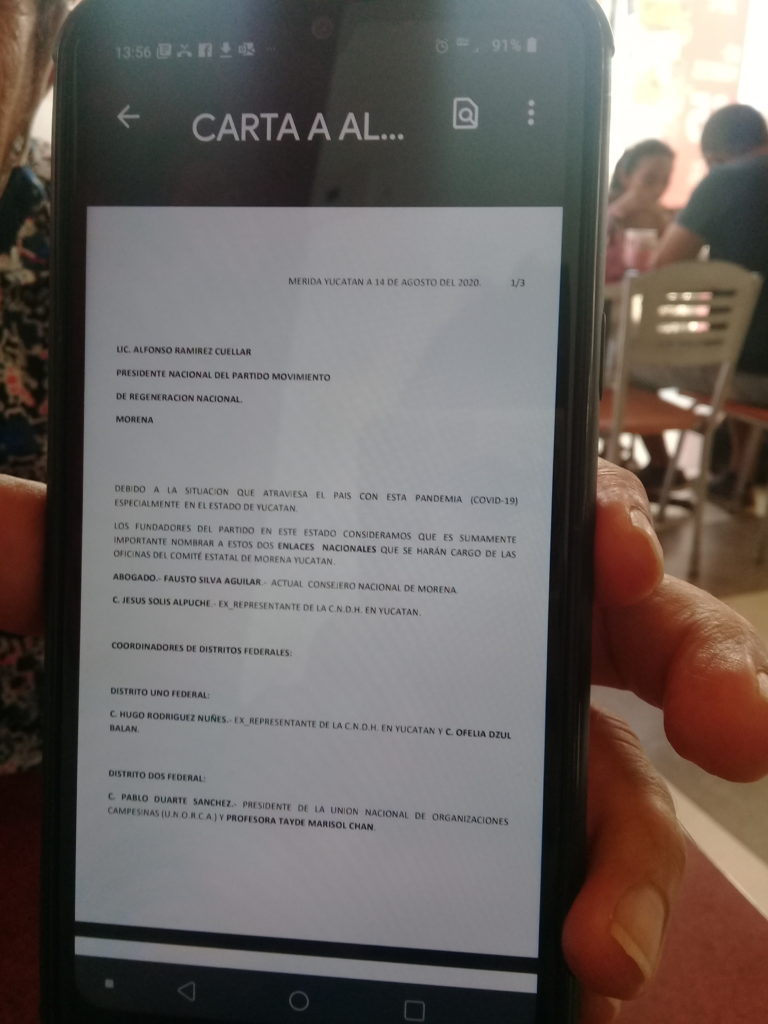“Mario Mex y su directiva quieren hundir a MORENA en Yucatán”