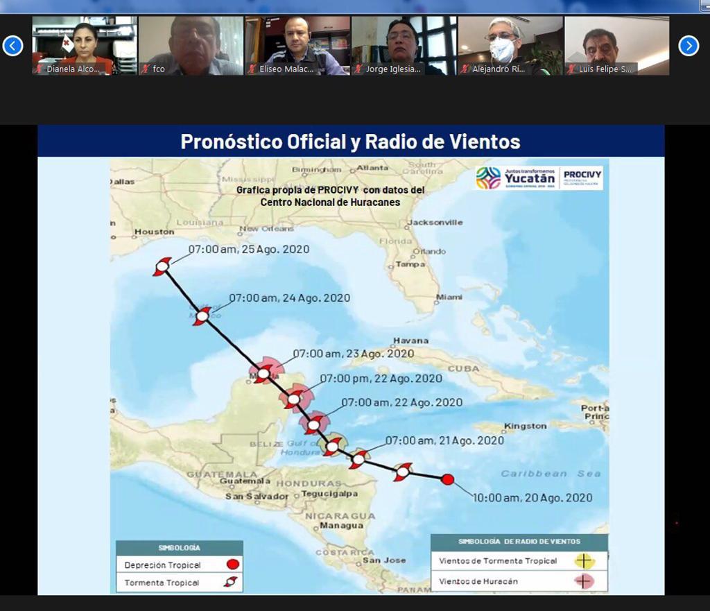 Se instala Comité de Emergencia del Consejo Estatal de Protección Civil ante acercamiento de depresión tropical “Catorce”