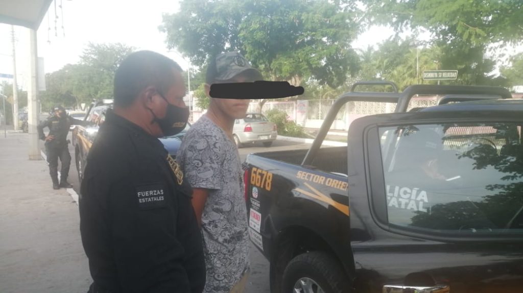 Arrestan a joven con cristal en la avenida Pedagógica