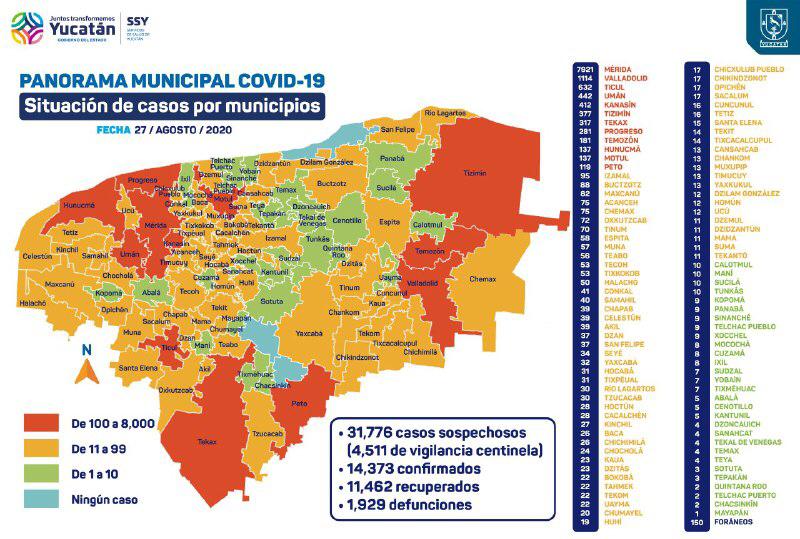 Con 14 mil 373 infectados de coronavirus, el semáforo estatal continúa en color naranja