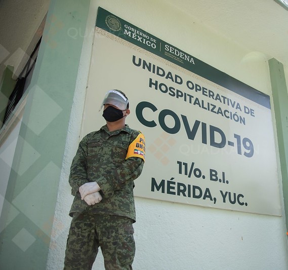 Continua atención gratuita militar a enfermos con COVID-19