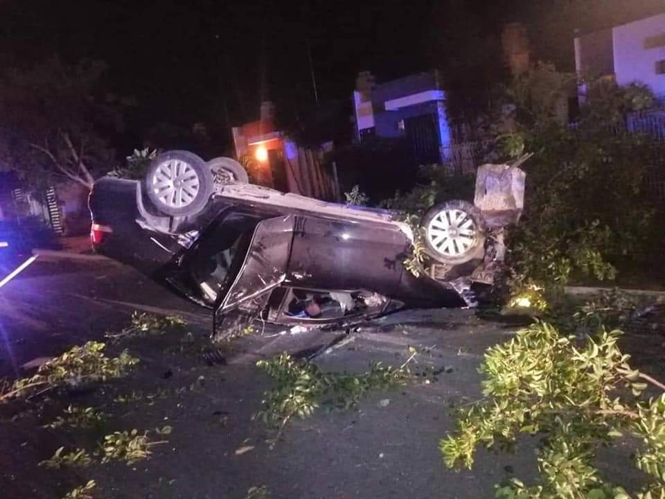 Con su bebé de siete meses se accidentan en Caucel