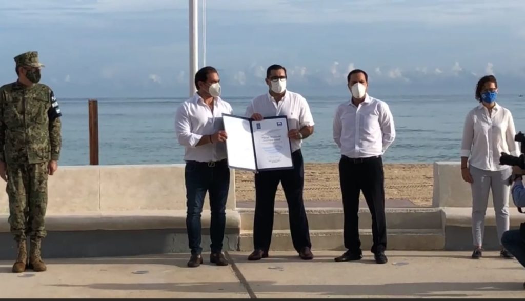 Playas de Progreso reciben el dintintivo Blue Flag
