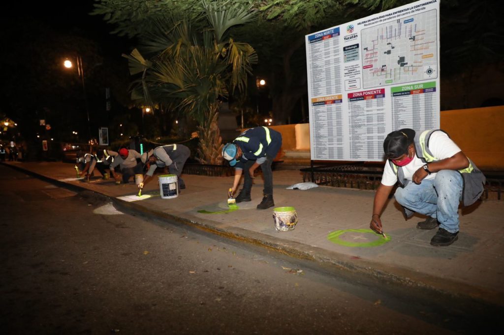 Avanzan trabajos de señalización como parte del Plan de Mejora a la Movilidad Urbana para el Centro Histórico de Mérida