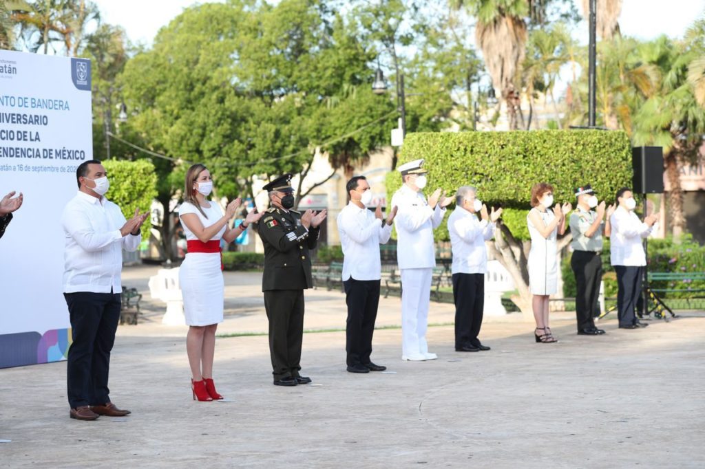 Con homenaje a las víctimas del Coronavirus, el Gobernador Mauricio Vila Dosal encabeza ceremonia cívica por el 210 aniversario del inicio de la Independencia de México