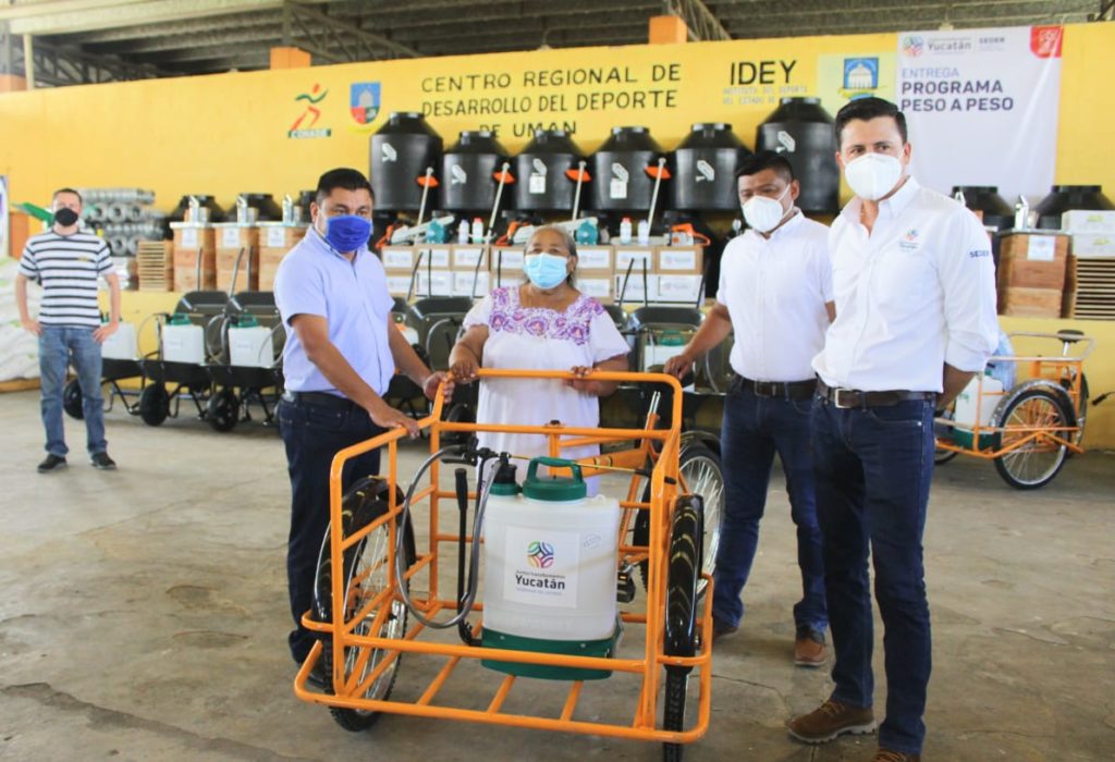 Apoyan a productores de Umán con el programa “Peso a Peso”