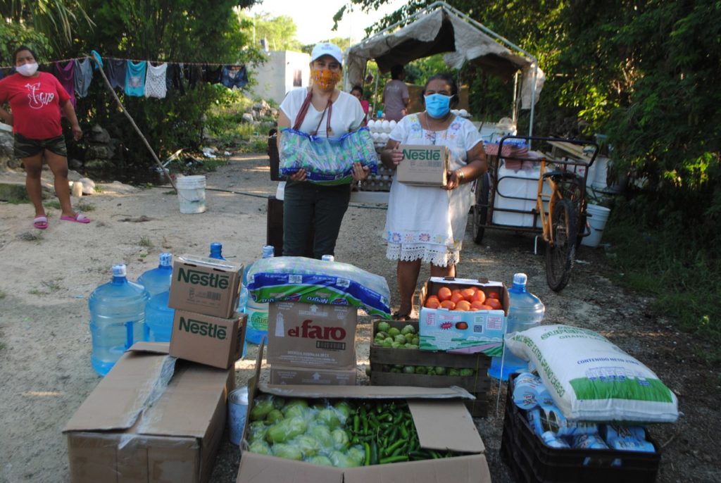 Entrega DIF Yucatán 1.5 toneladas de alimentos a familias afectadas por huracán Delta