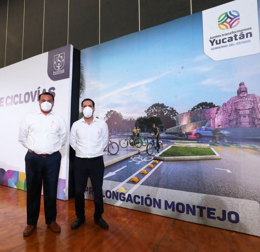 El Gobierno de Yucatán en coordinación con el Ayuntamiento de Mérida, se estarán construyendo un total de 71.7 kilómetros de vías en diferentes puntos de la ciudad