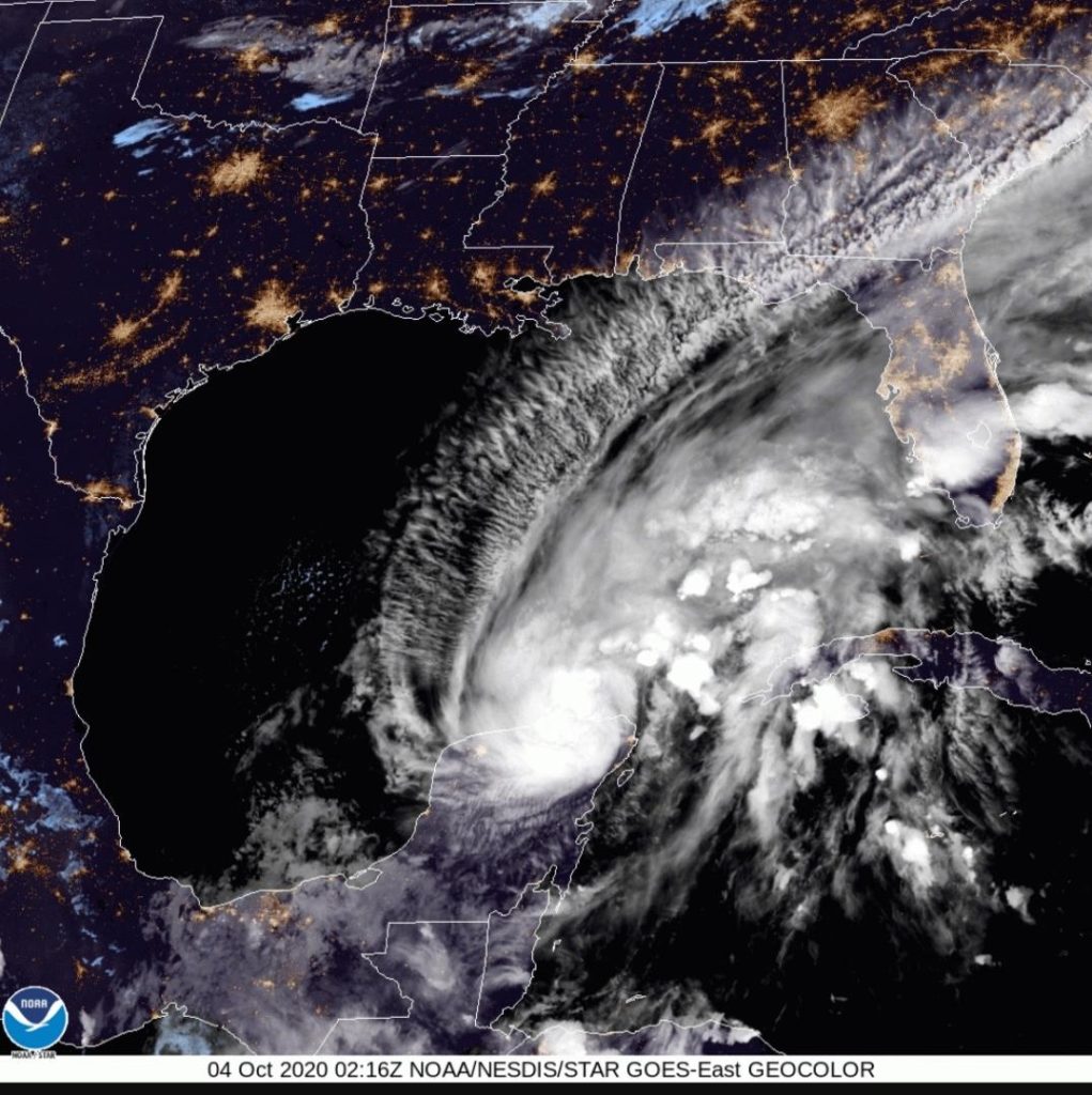 Actualización de las 10:00 pm de la tormenta tropical “Gamma