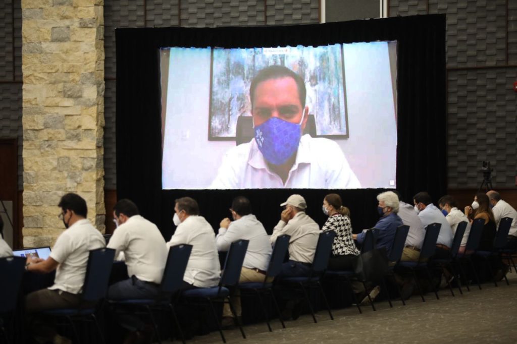 El Gobernador Mauricio Vila Dosal encabezó de manera virtual sesión del Consejo de Protección Civil de Yucatán