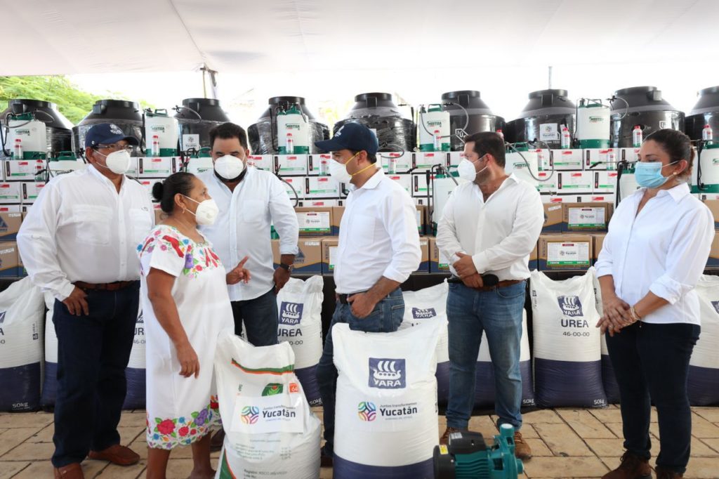 Productores yucatecos son respaldados por el Gobierno del Estado para recuperarse de las afectaciones por el paso de fenómenos naturales por Yucatán