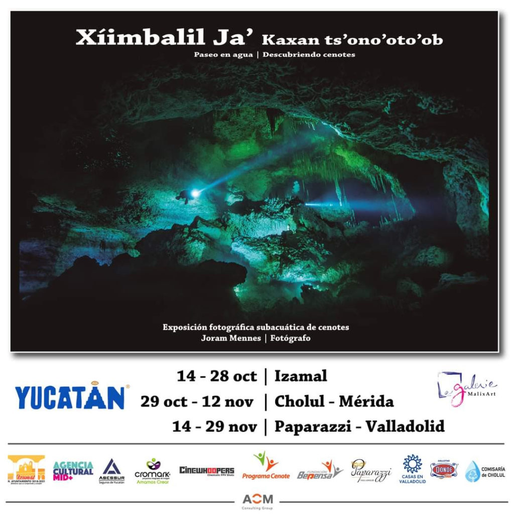 “Xi’imbailil-ha, Kaxan ts’ono’oto’ob”, la expo de cenotes que viaja por Yucatán
