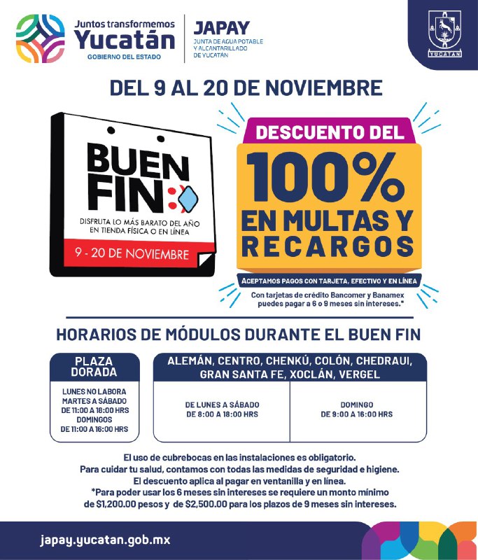 En el Buen Fin, dependencias del Gobierno del Estado ofrecerán descuentos y promociones