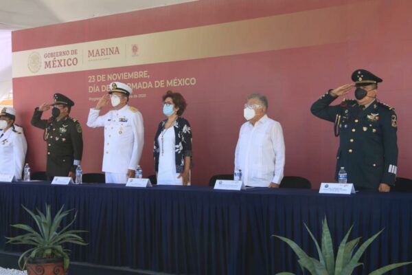 Fritz Sierra encabeza la ceremonia por el Día de la Armada de México