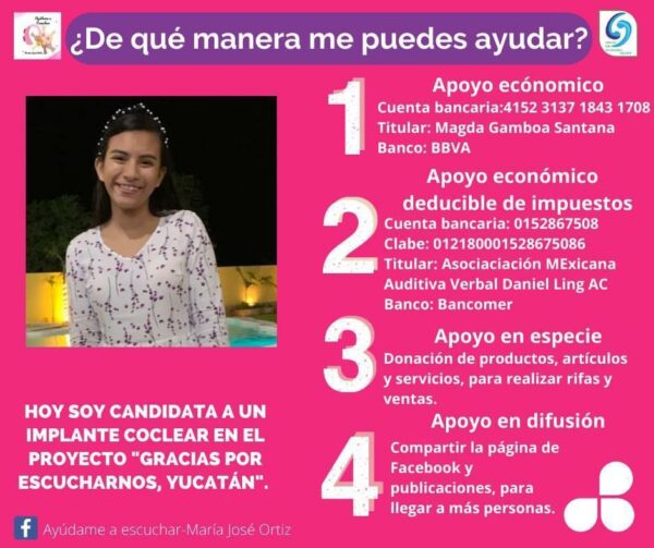 Piden ayuda para que joven vuelva a escuchar