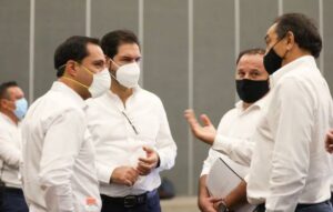Presenta el Gobernador Mauricio Vila Dosal ante integrantes de la Canacintra y CMIC resultados de la evolución de la pandemia del Coronavirus en Yucatán