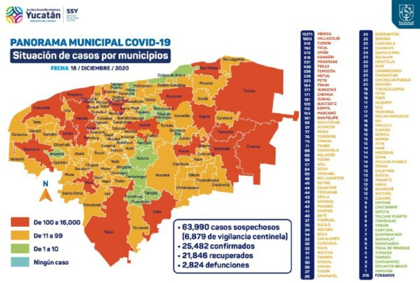 Yucatán continua en semáforo naranja