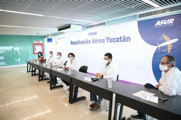 Tras 8 meses sin operar debido a la contingencia sanitaria, se reactivó el vuelo Mérida-Houston, con lo que el Aeropuerto Internacional de Mérida