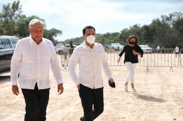 El presidente Andrés Manuel López Obrador y el Gobernador Mauricio Vila Dosal refrendan compromiso de seguir trabajando de manera coordinada por el bien de Yucatán
