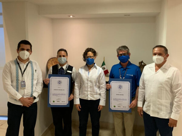 Aerolíneas Internacionales obtienen el Certificado de Buenas Prácticas Sanitarias Yucatán