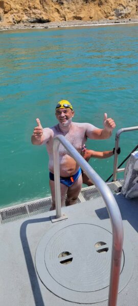 Carlos Franco, el primer yucateco en conseguir la Triple Corona al nadar en aguas abiertas