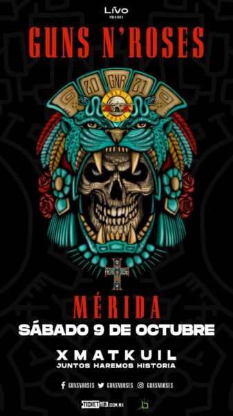 Las autoridades municipal ni estatal no han autorizado el concierto de Guns N’ Roses